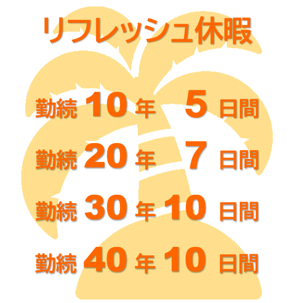 リフレッシュ休暇制度